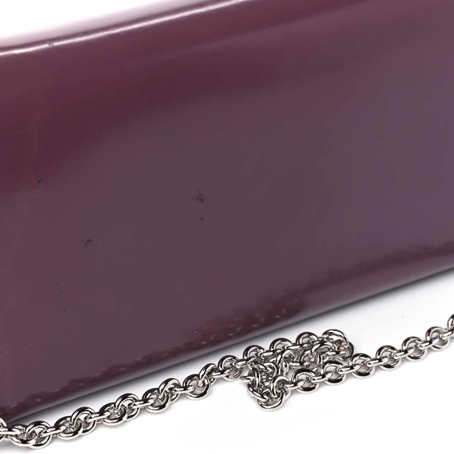 Regent Calfskin Lady Lock Wallet On Chain Red Orchid