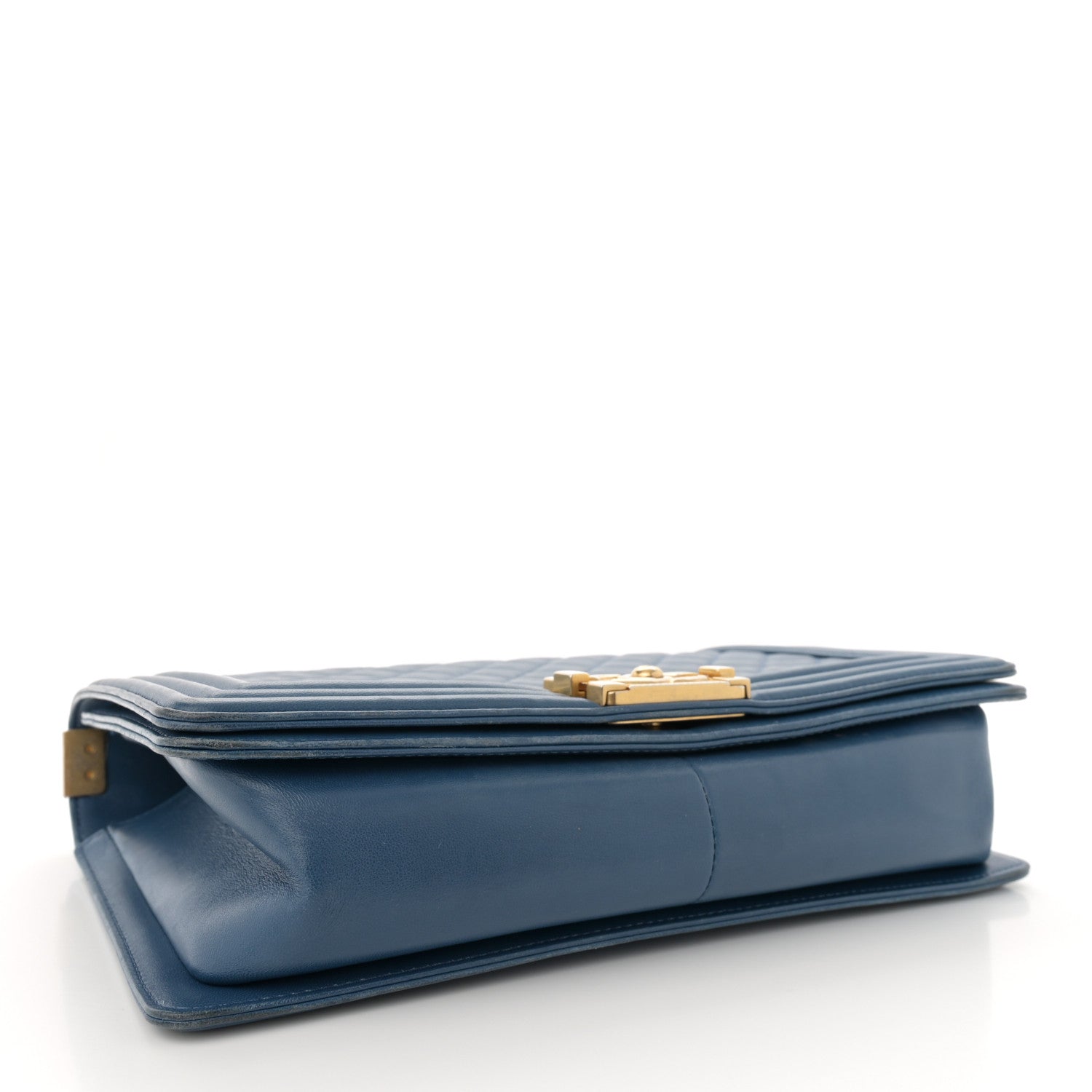 Chanel Lambskin Quilted New Medium Boy Flap Dark Blue 4 of 15