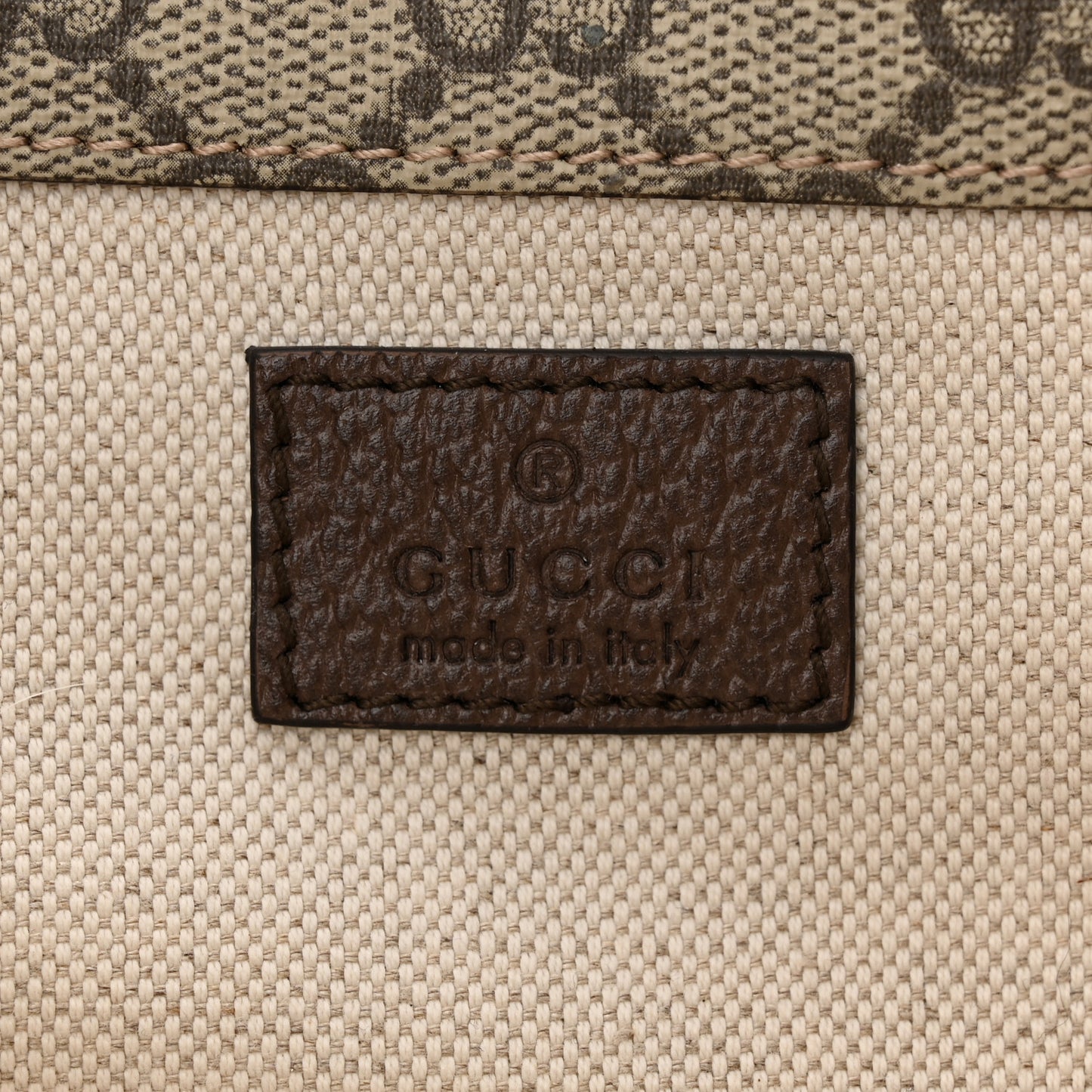 GG Supreme Monogram Web Small Neo Vintage Double Flap Messenger Bag Beige New Acero