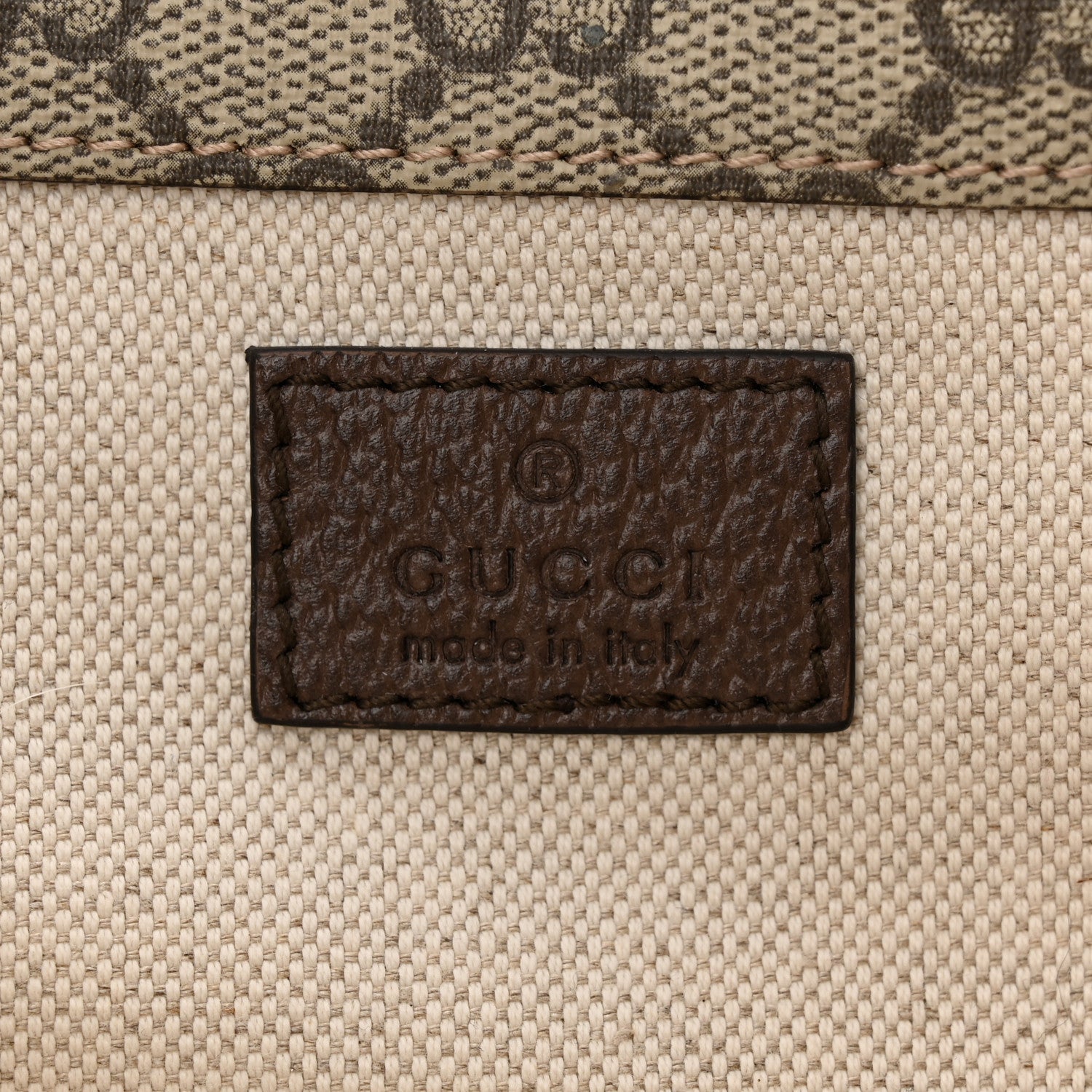 Gucci GG Supreme Monogram Web Small Neo Vintage Double Flap Messenger Bag Beige New Acero 6 of 12