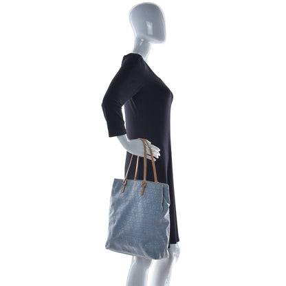 Fendi Zucchino Tote Light Blue 3 of 10