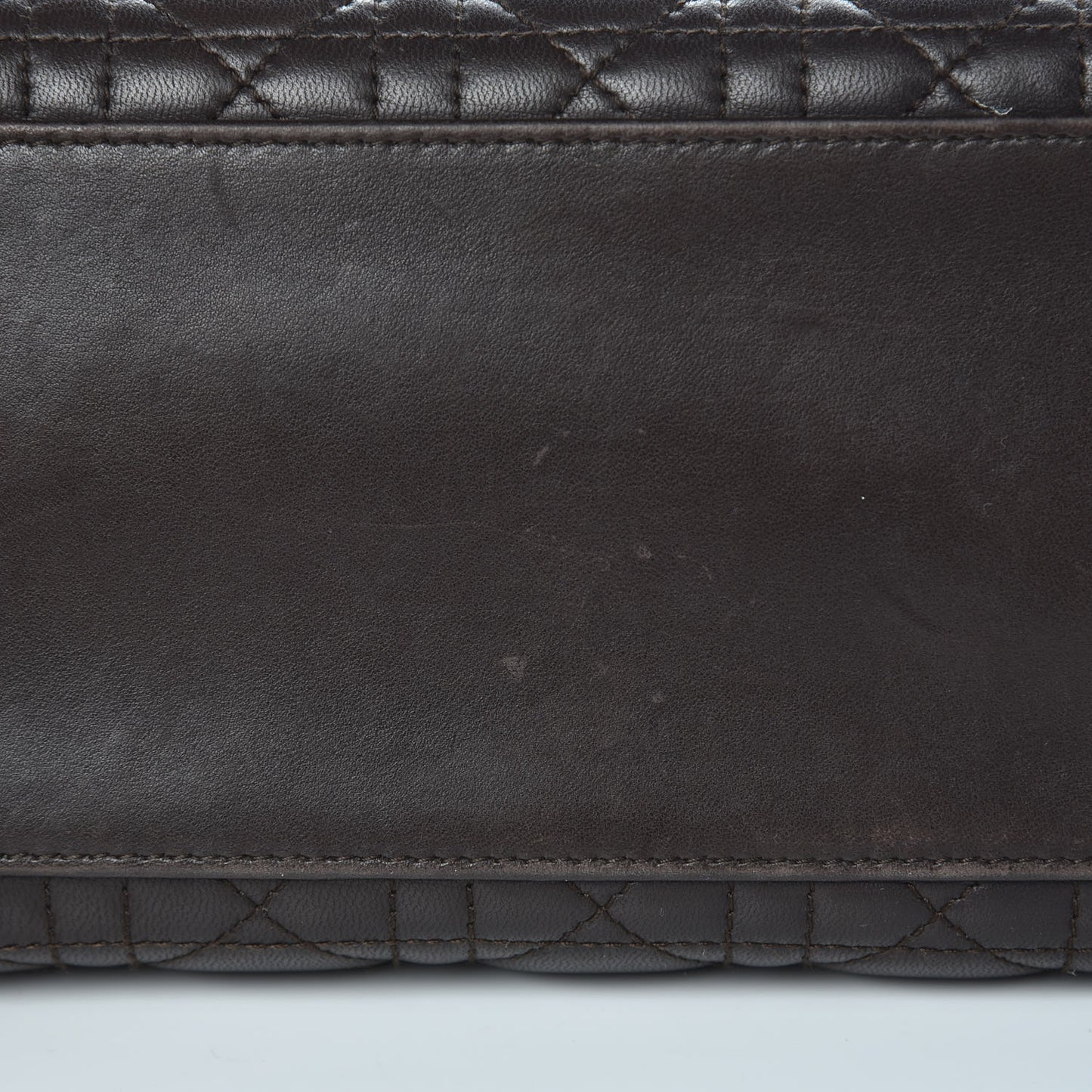 Lambskin Cannage Medium Lady Dior Dark Brown