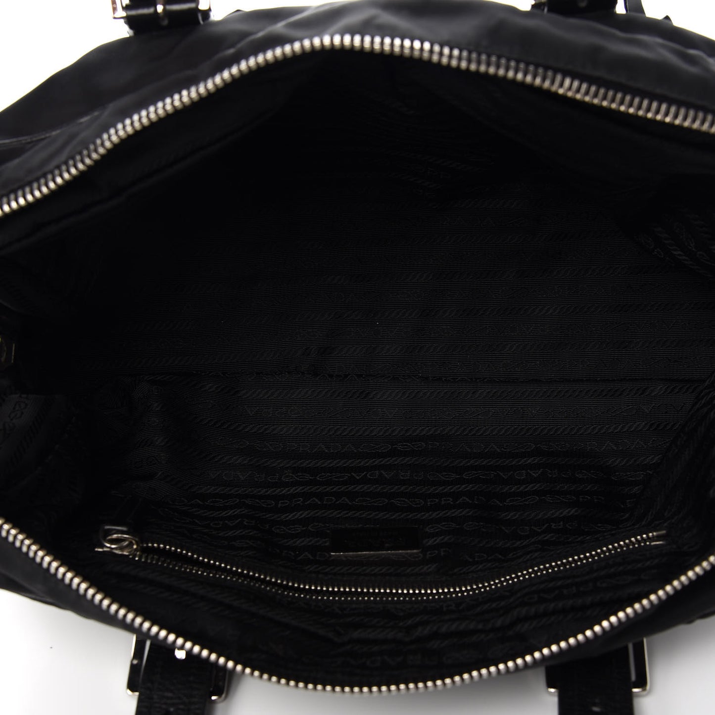 Tessuto Nylon Vitello Shoulder Bag Black