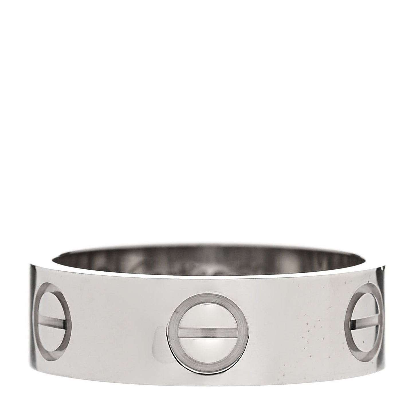 18K White Gold 5.5mm LOVE Ring 50 5.25