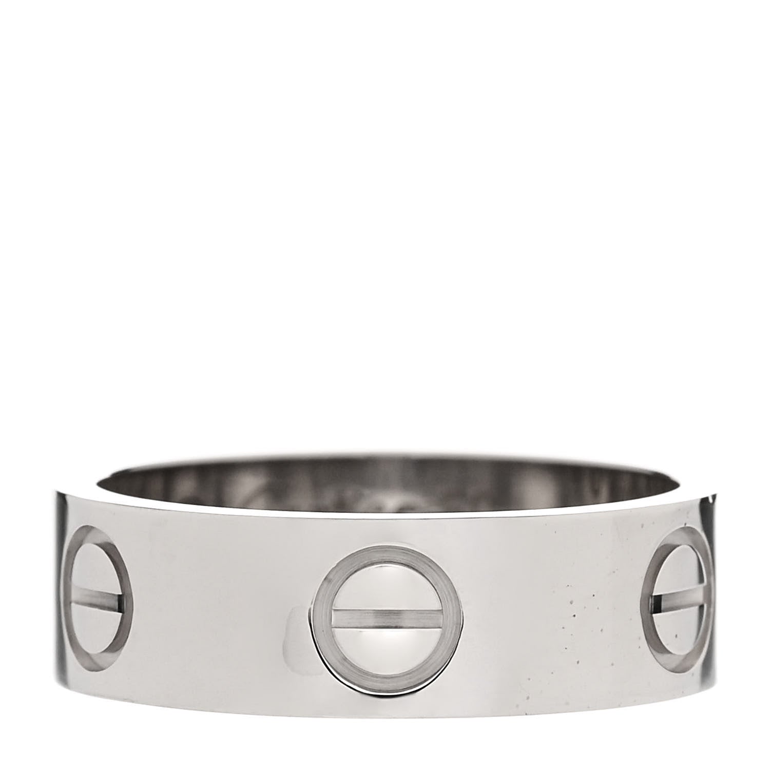 Cartier 18K White Gold 5.5mm LOVE Ring 50 5.25 1 of 5