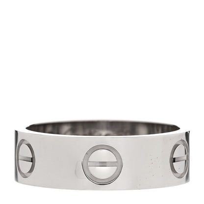 Cartier 18K White Gold 5.5mm LOVE Ring 50 5.25 1 of 5