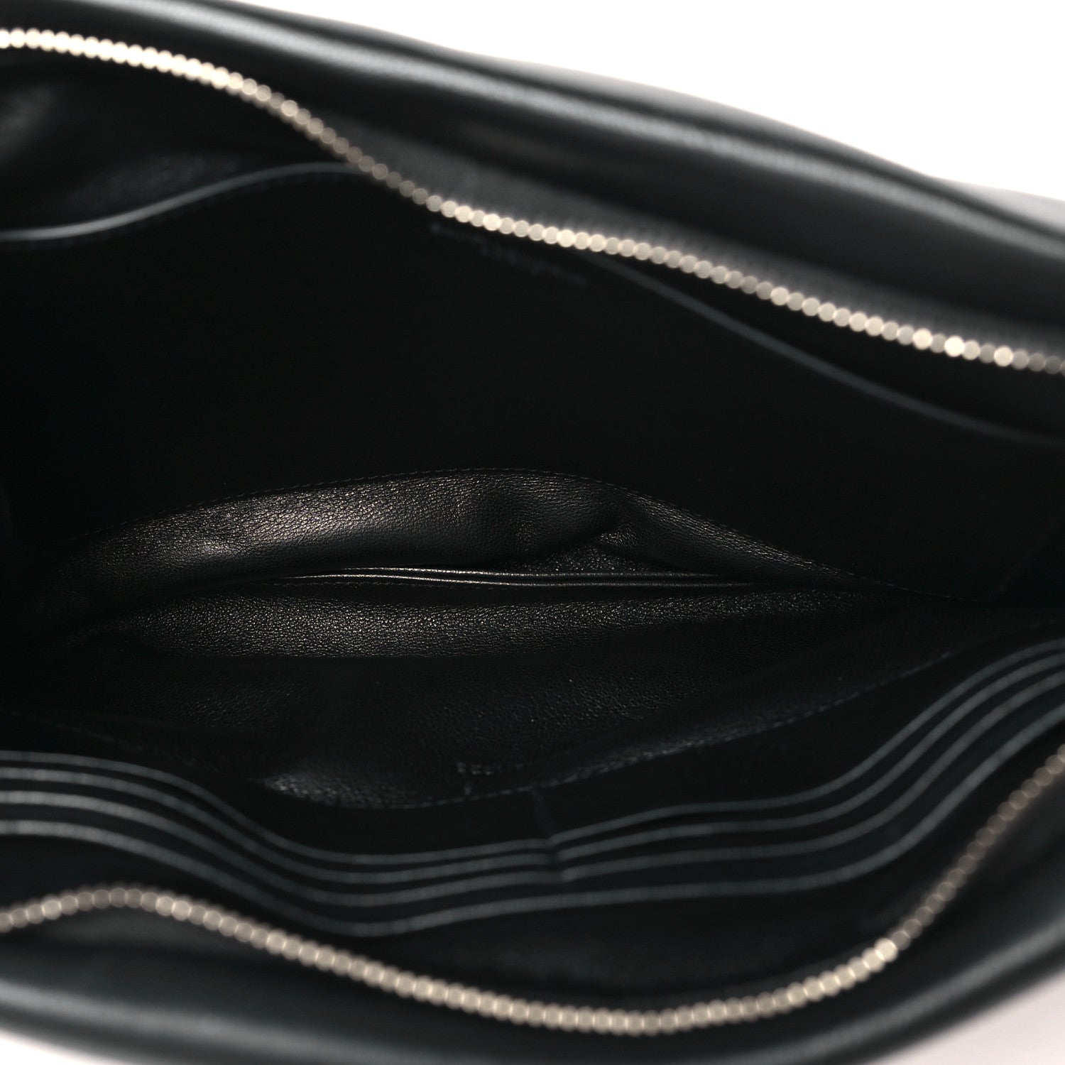 Saint Laurent Lambskin Large Puffy Pouch Black 5 of 8