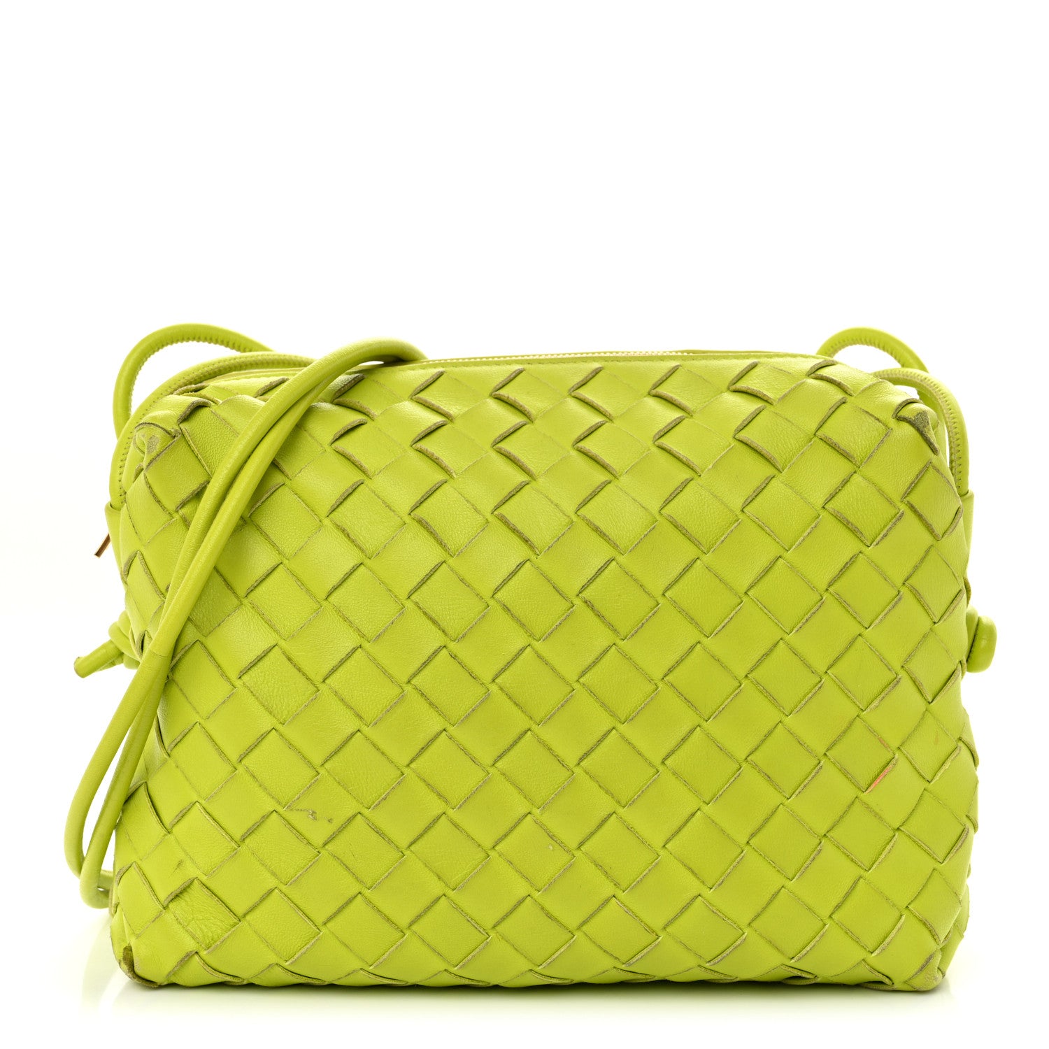 Bottega Veneta Nappa Intrecciato Small Loop Camera Bag Acid Kiwi 1 of 16