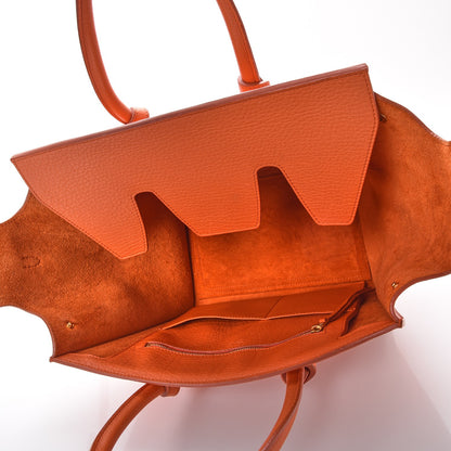 Celine Crisped Calfskin Mini Tie Knot Tote Burnt Orange 5 of 15