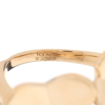 Van Cleef & Arpels 18K Yellow Gold Diamond Frivole Between The Finger Ring 55 7.25 5 of 5