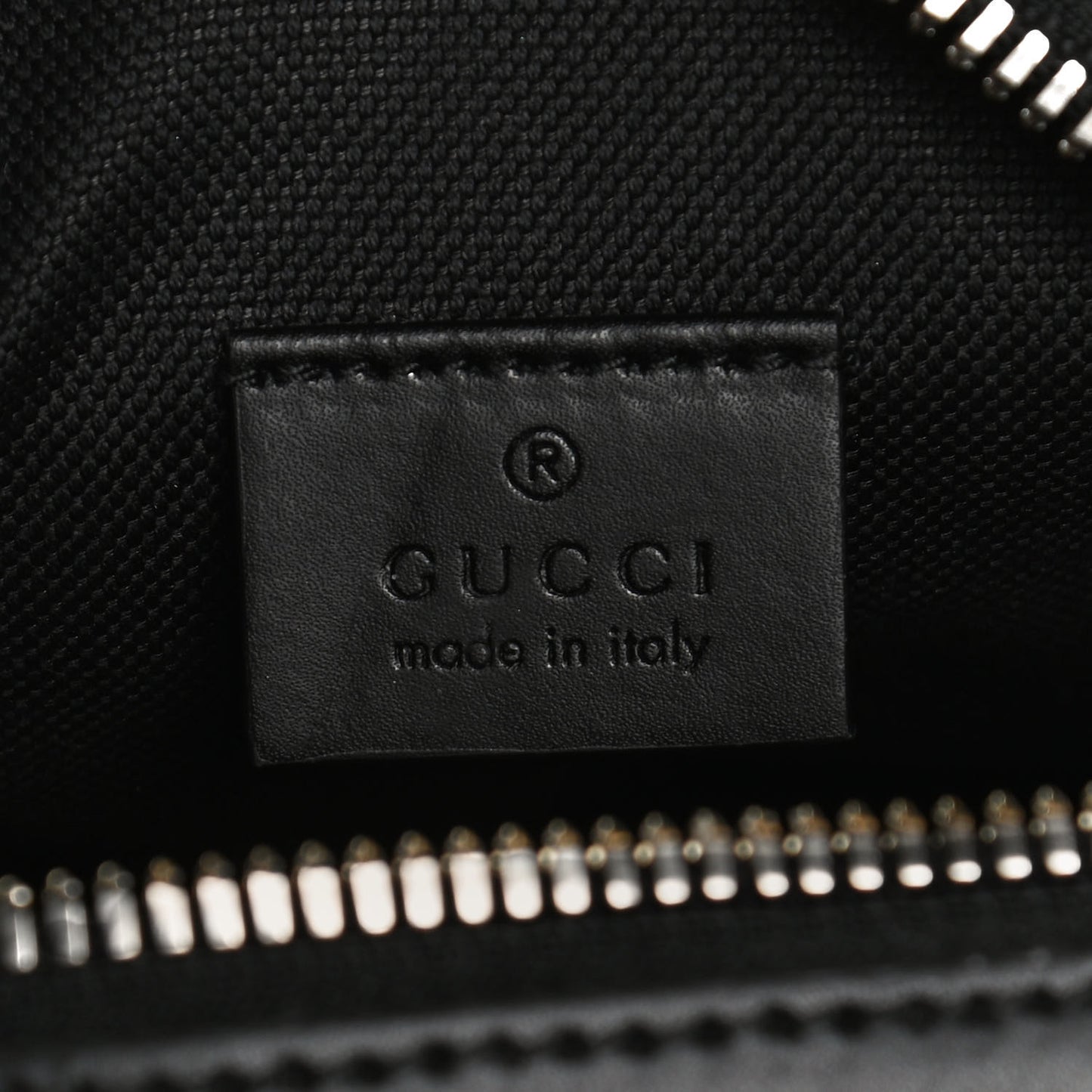 GG Supreme Monogram Appia Calfskin Web Small Camera Messenger Bag Black Grey