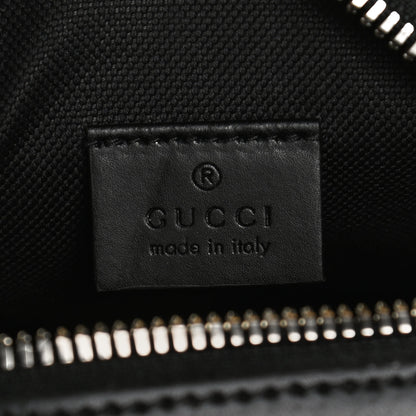 Gucci GG Supreme Monogram Appia Calfskin Web Small Camera Messenger Bag Black Grey 6 of 11