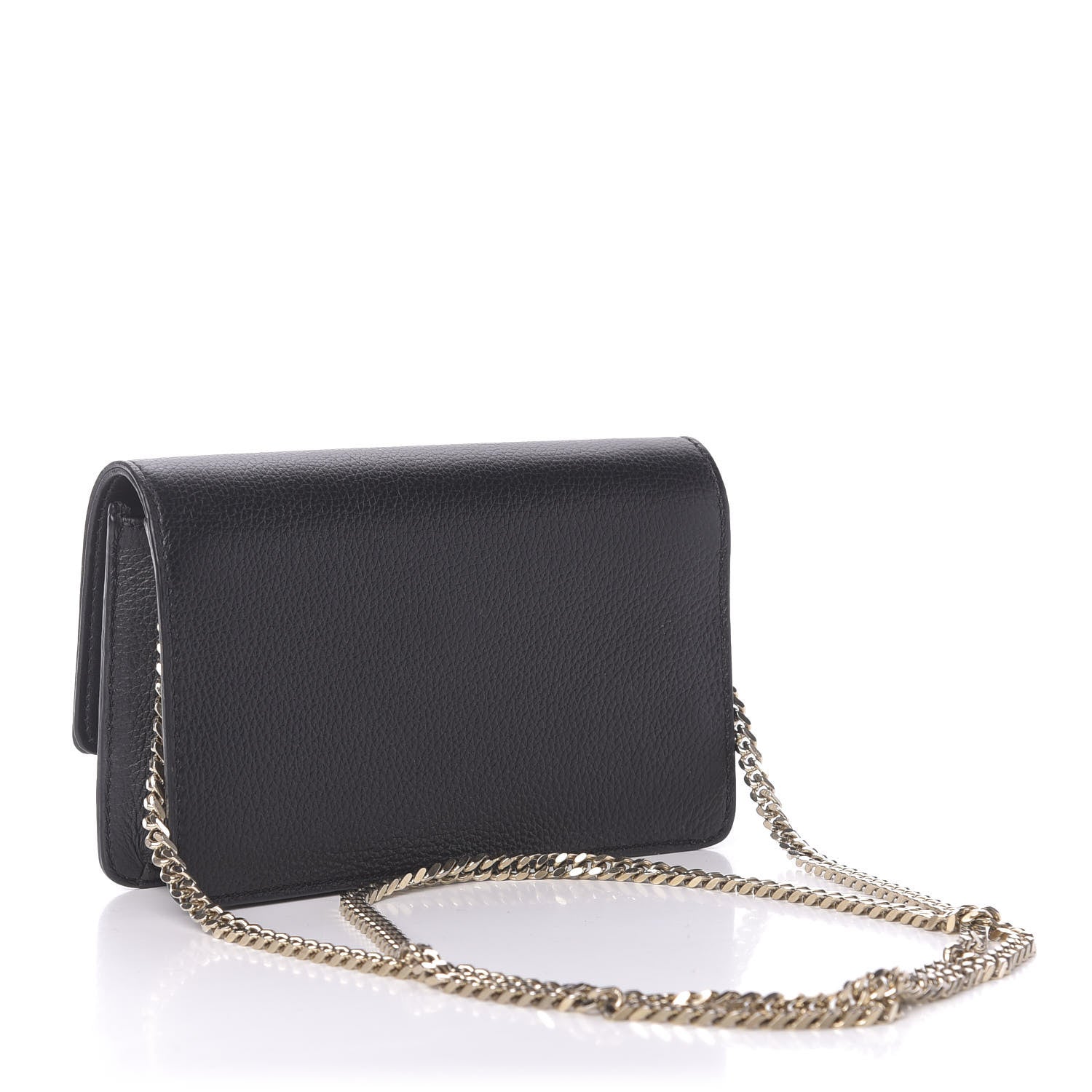 Versace Grained Calfskin Palazzo Chain Evening Bag Black 3 of 11