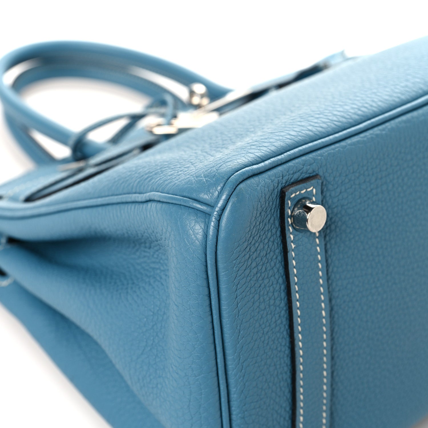Hermes Togo Birkin 30 Blue Jean 9 of 15