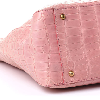 Fendi Alligator Large Twins Tote Pink 14 of 18