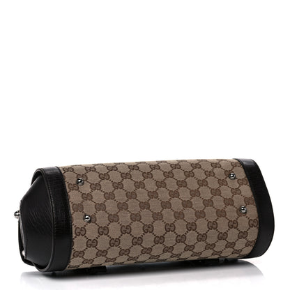 Gucci Monogram Bamboo Bullet Bag Dark Brown 4 of 11