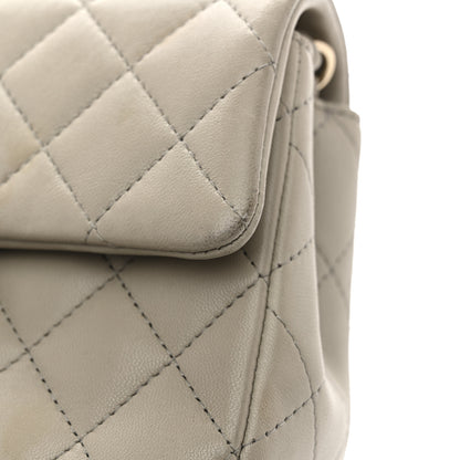 Chanel Lambskin Quilted Mini Rectangular Flap Grey 11 of 13