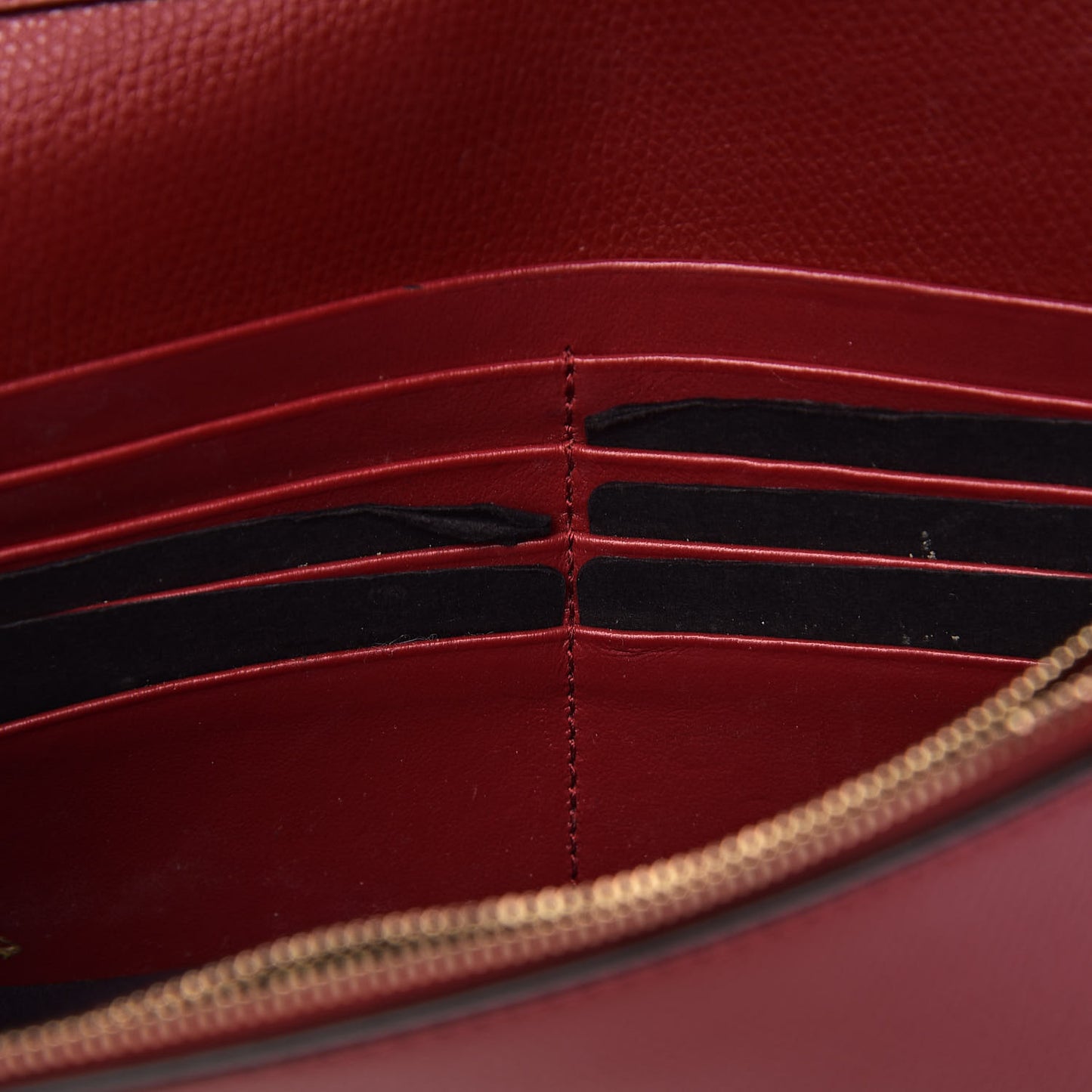 Vitello Cruise F is Fendi FF 1974 Embossed Medium Envelope Wallet On Chain Fragola Maya Black