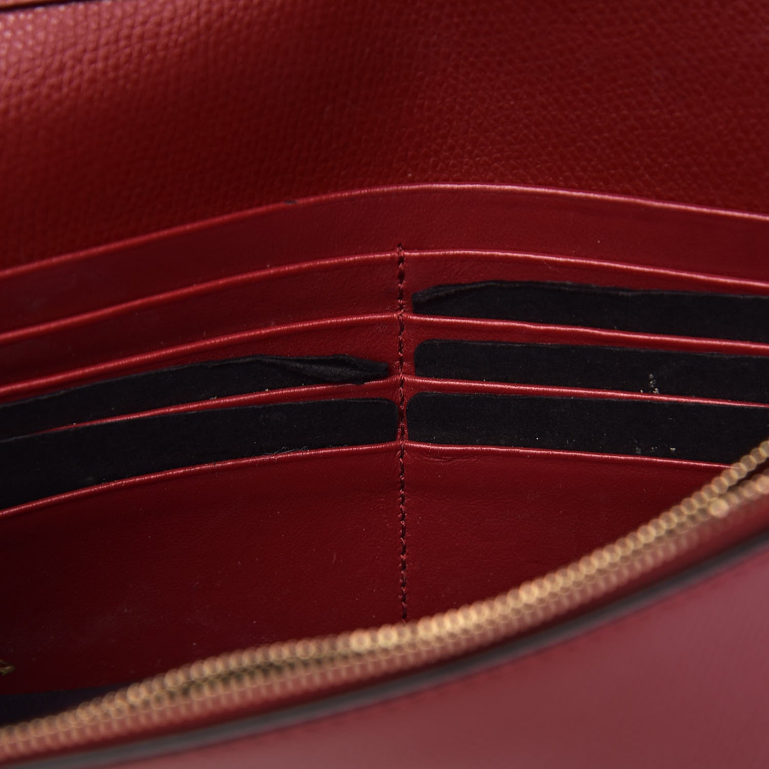 Fendi Vitello Cruise F is Fendi FF 1974 Embossed Medium Envelope Wallet On Chain Fragola Maya Black 11 of 18