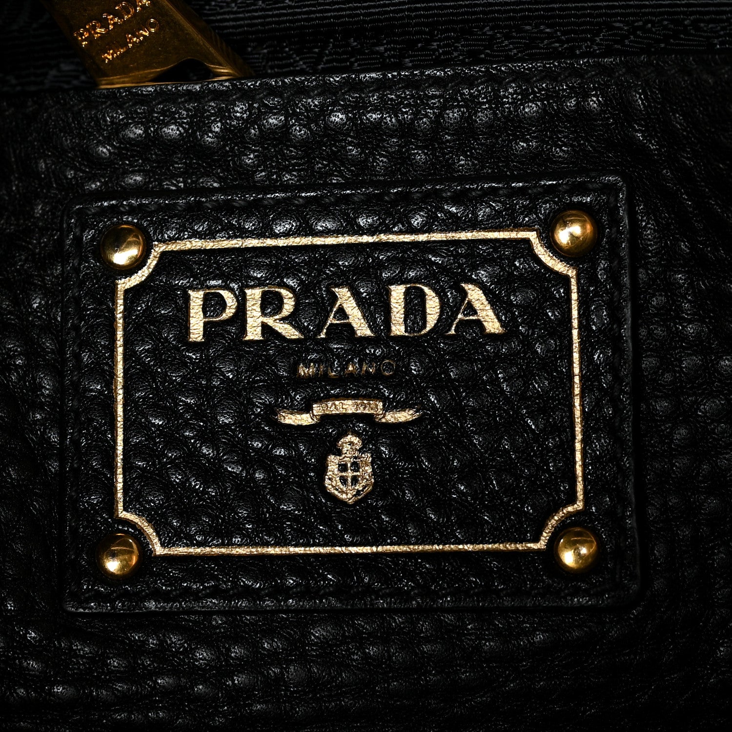 Prada Vitello Daino Shopping Satchel Black 5 of 8