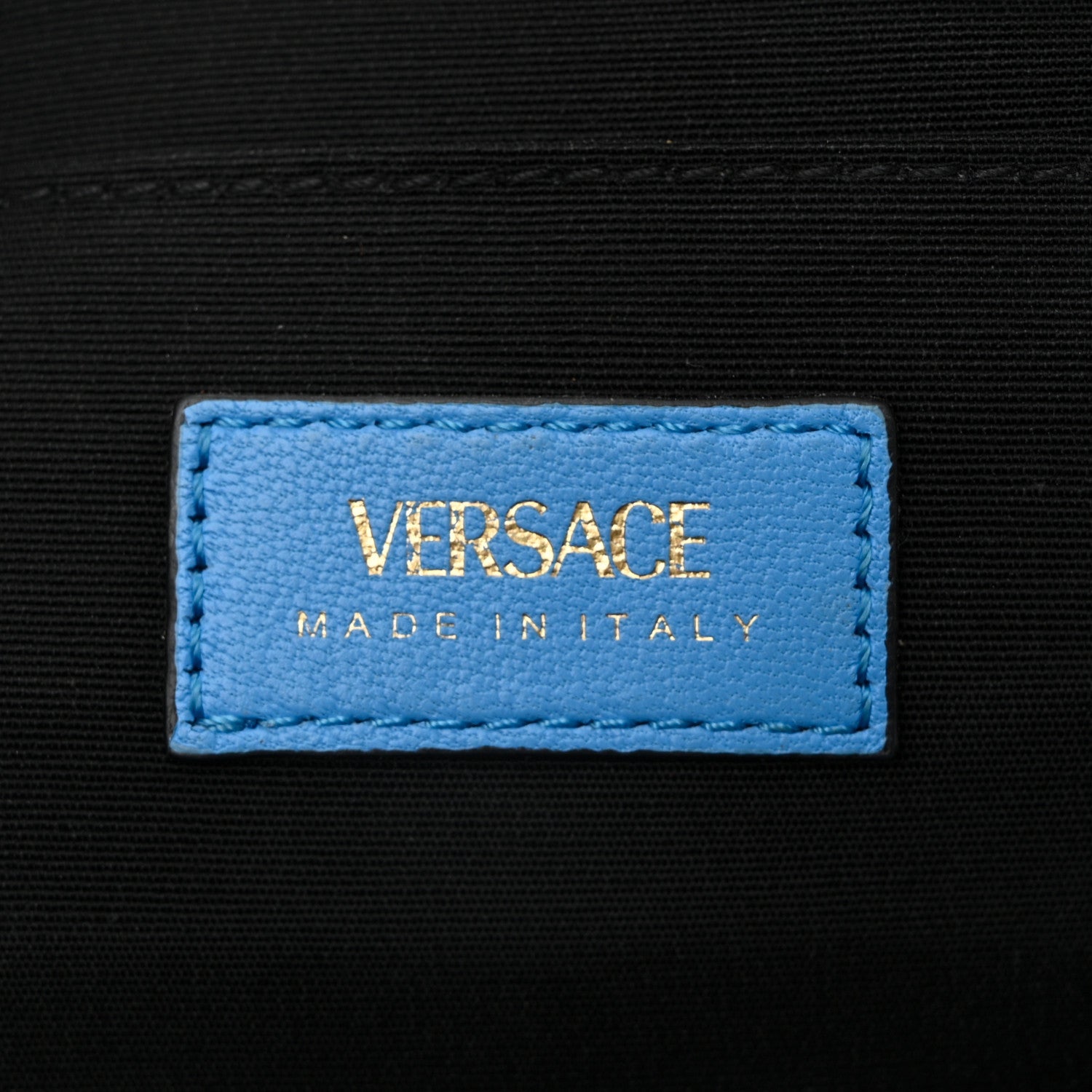 Versace Nappa Quilted Medusa Camera Bag Blue 6 of 12