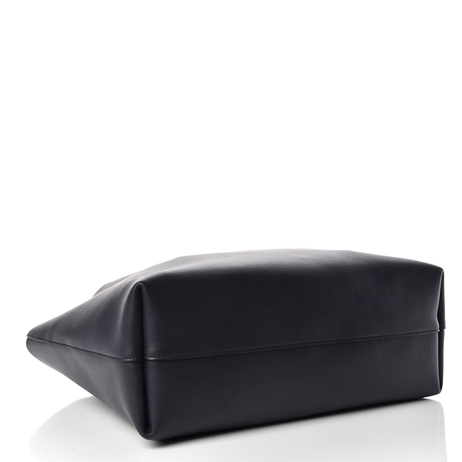 Saint Laurent Calfskin Large Shopping Tote Deep Marine 4 of 13