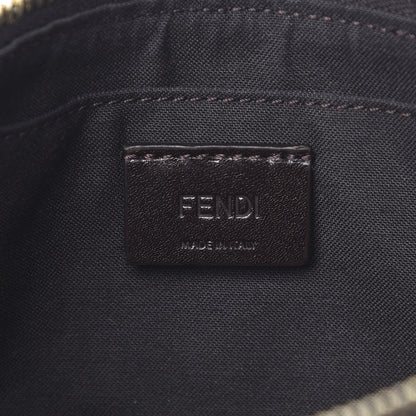 Fendi Zucca Spalmati Vitello Elite Pochette Tobacco Ebano 6 of 12