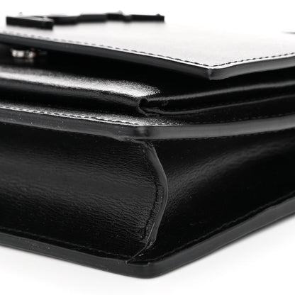 Saint Laurent Calfskin Monogram Sunset Chain Wallet Black 9 of 10