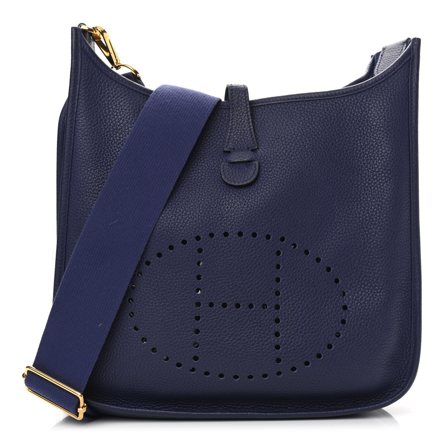 Hermes Taurillon Clemence Evelyne III PM Bleu Encre 1 of 10