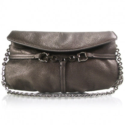 FASHIONPHILE SALVATOREFERRAGAMOLeatherChainClutch 1 of 7