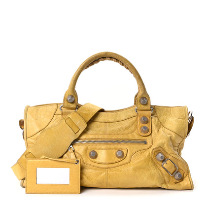 Balenciaga Agneau Giant 21 Silver Hardware Part Time Moutarde 3 of 11