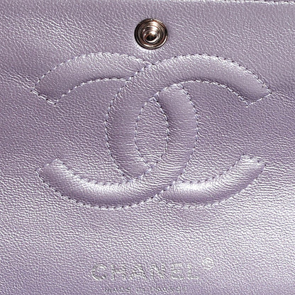 Chanel Metallic Lambskin Medium Double Flap Lilac 6 of 8
