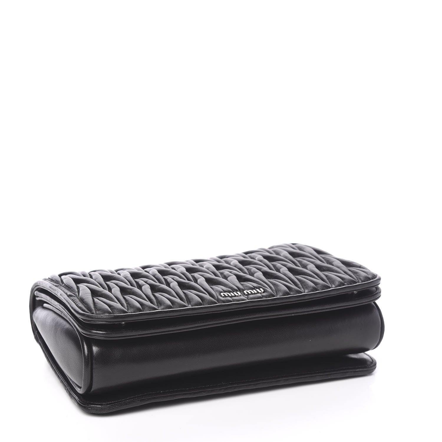 Miu Miu Nappa Matelasse Club Shoulder Bag Black 3 of 8