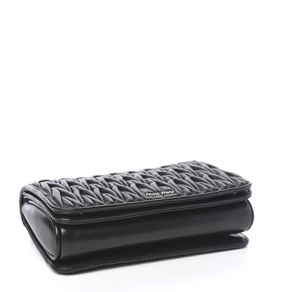 Miu Miu Nappa Matelasse Club Shoulder Bag Black 3 of 8