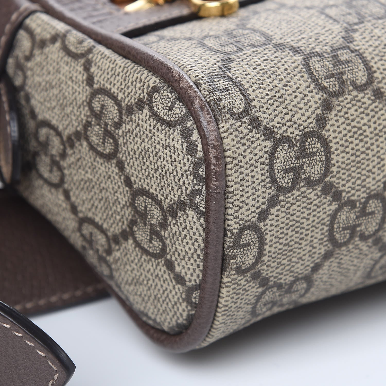 Gucci GG Supreme Monogram Web Small Ophidia Belt Bag 95 38 Dark Brown 8 of 9