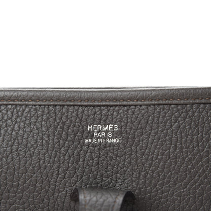 Hermes Taurillon Clemence Evelyne III PM Etain 8 of 11