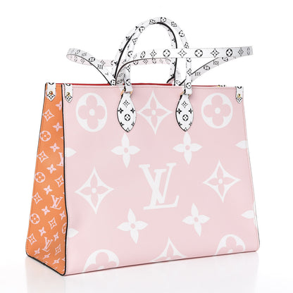 Louis Vuitton Monogram Giant Onthego GM Rouge Rose 4 of 9