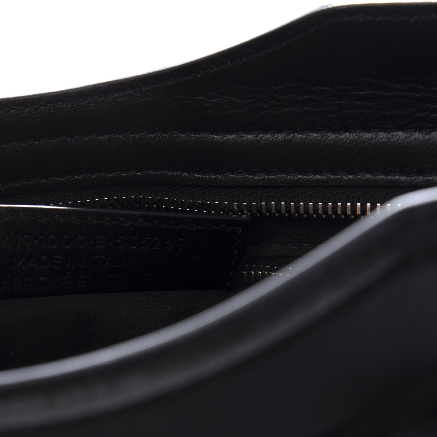Margaux Calfskin Classic Silver Ring Hardware City Black