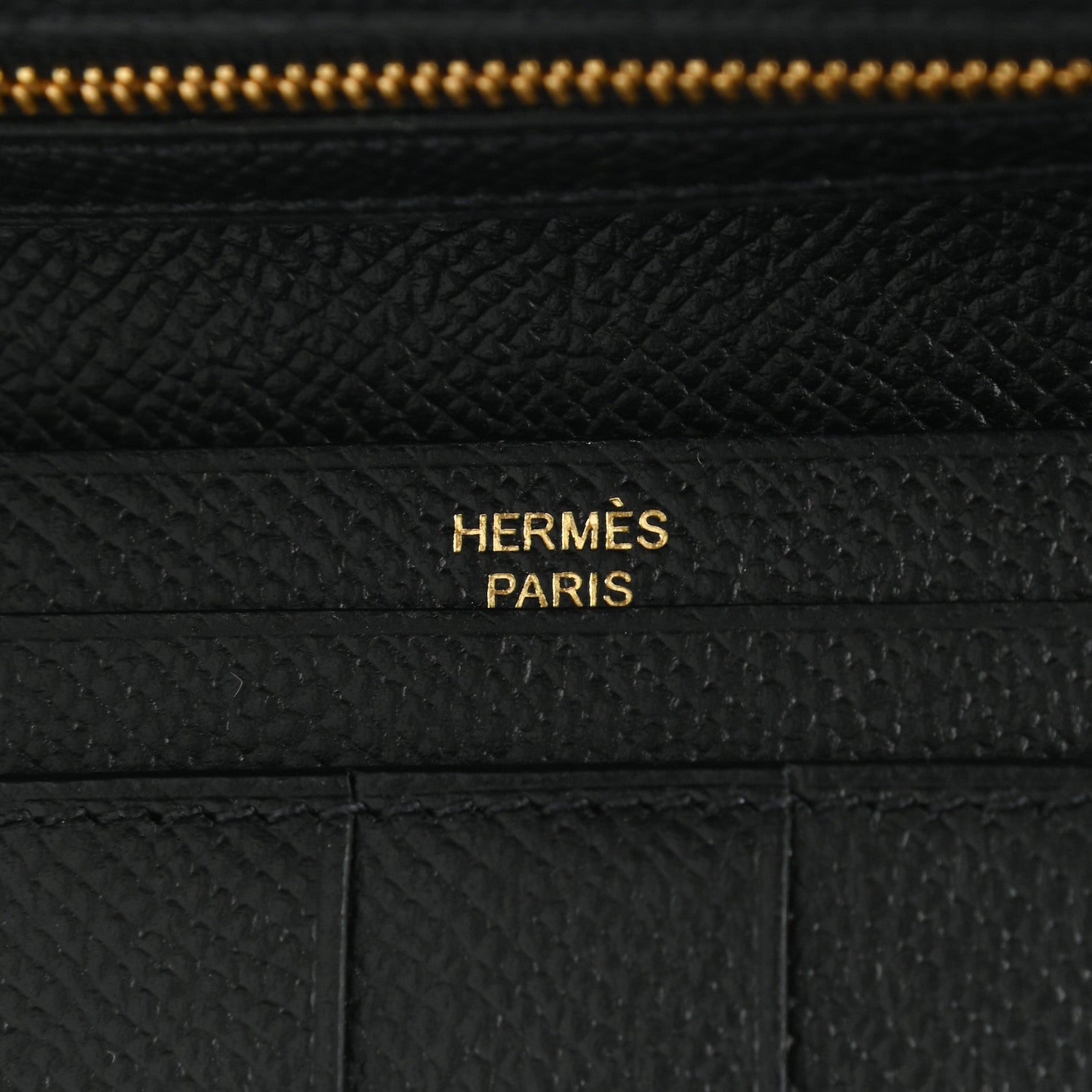 Hermes Epsom Bearn Gusset Wallet Black 6 of 7