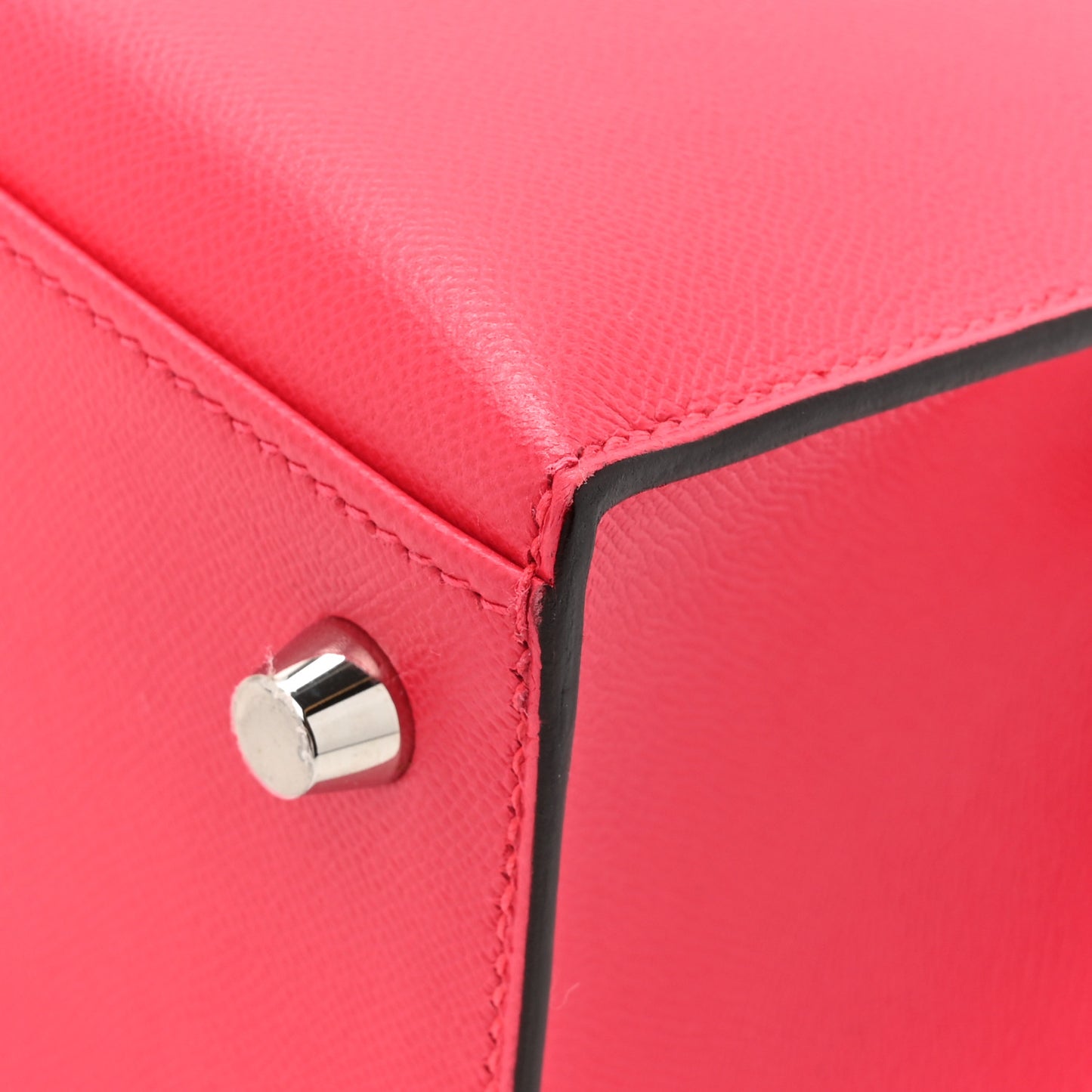 Madame Calfskin Kelly Sellier 25 Rose Extreme Rouge Piment