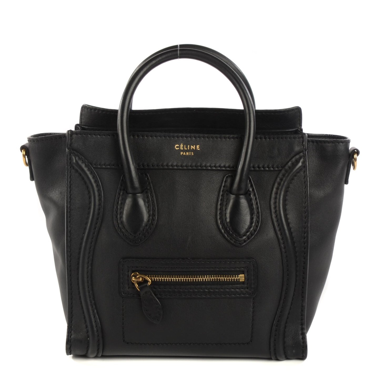 Smooth Calfskin Nano Luggage Black