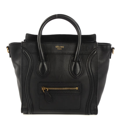 Celine Smooth Calfskin Nano Luggage Black 1 of 8