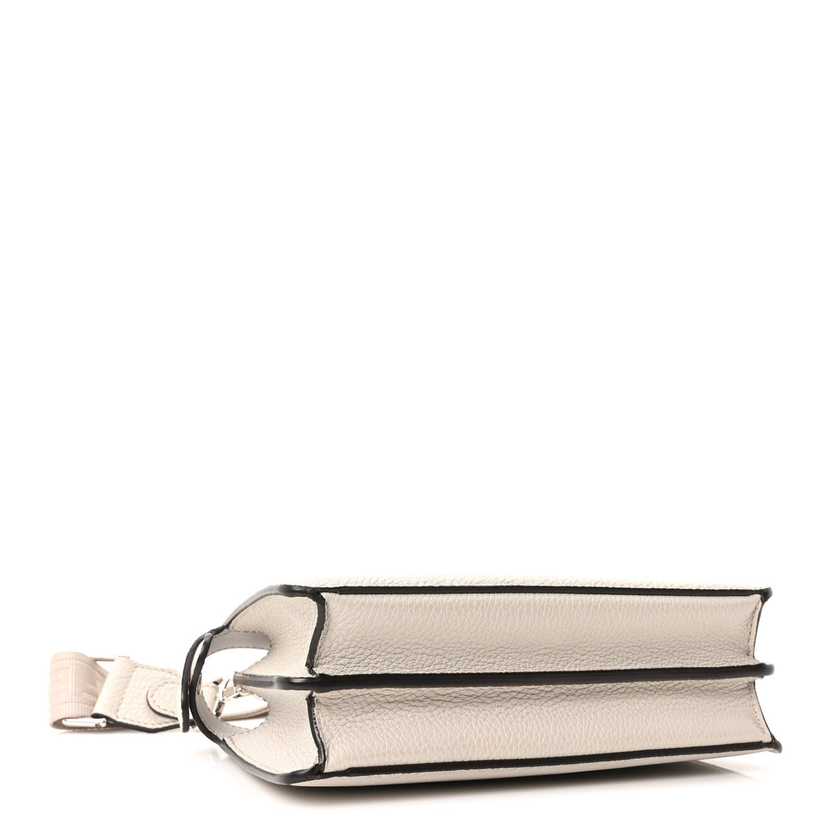 Cuoio Romano Vitello Cover Bi-Color Peekaboo I See U X Cross Satchel Ghiaia Oliva