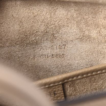 Celine Drummed Calfskin Nano Luggage Dune 7 of 12