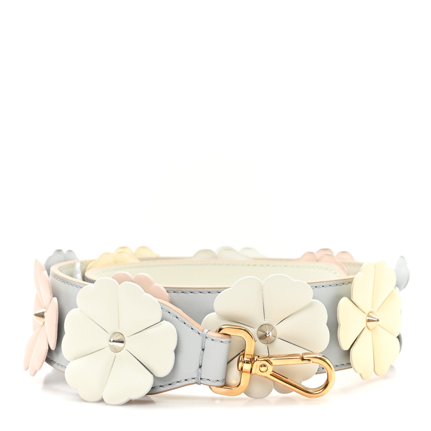 Fendi Calfskin Flowerland Studded Strap You Perla Opale 1 of 5