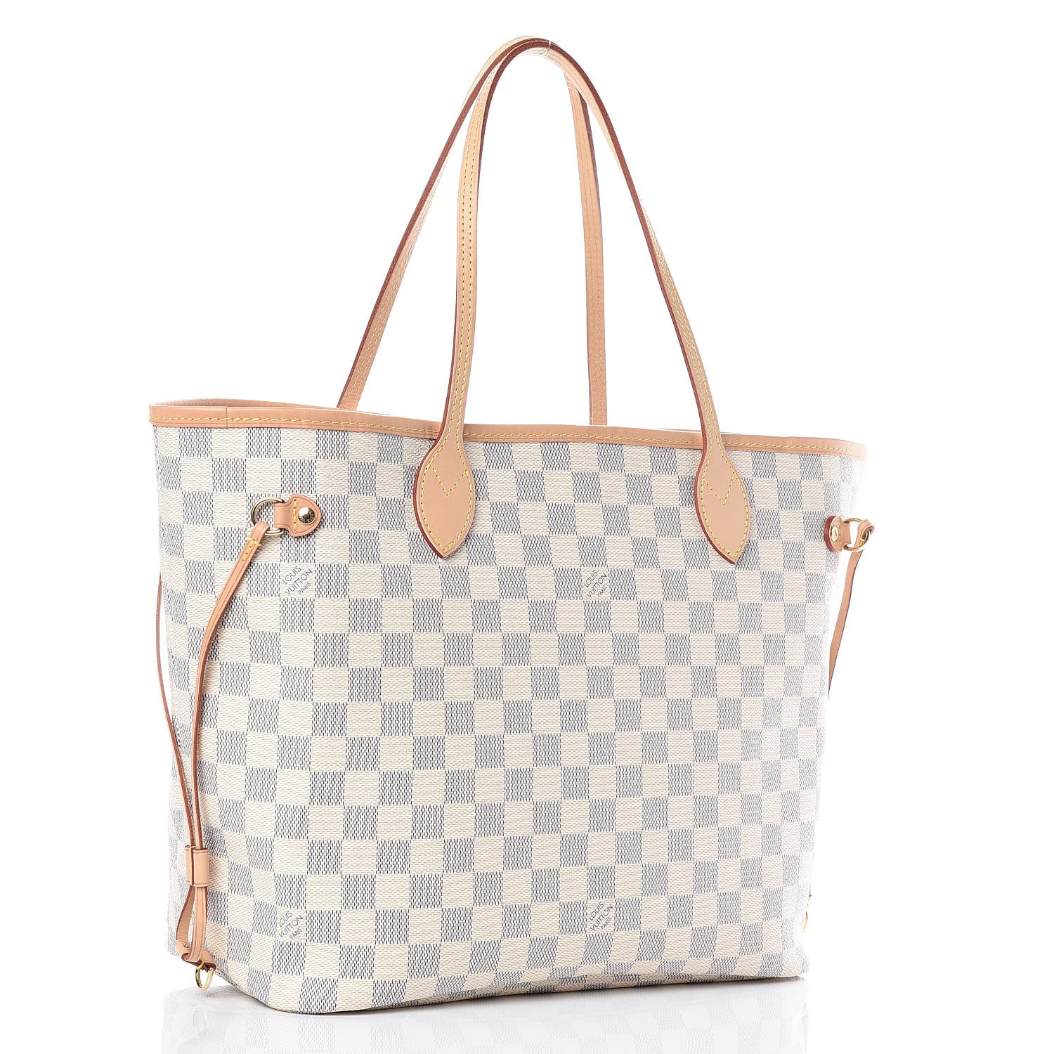 Louis Vuitton Damier Azur Neo Neverfull MM Rose Ballerine 3 of 9