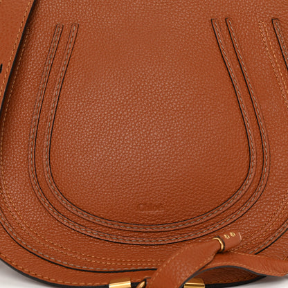 Chloe Calfskin Medium Marcie Round Crossbody Bag Tan 7 of 10