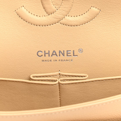 Chanel Caviar Quilted Medium Double Flap Beige 6 of 10