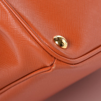 Prada Saffiano Lux Large Tote Papaya 9 of 11