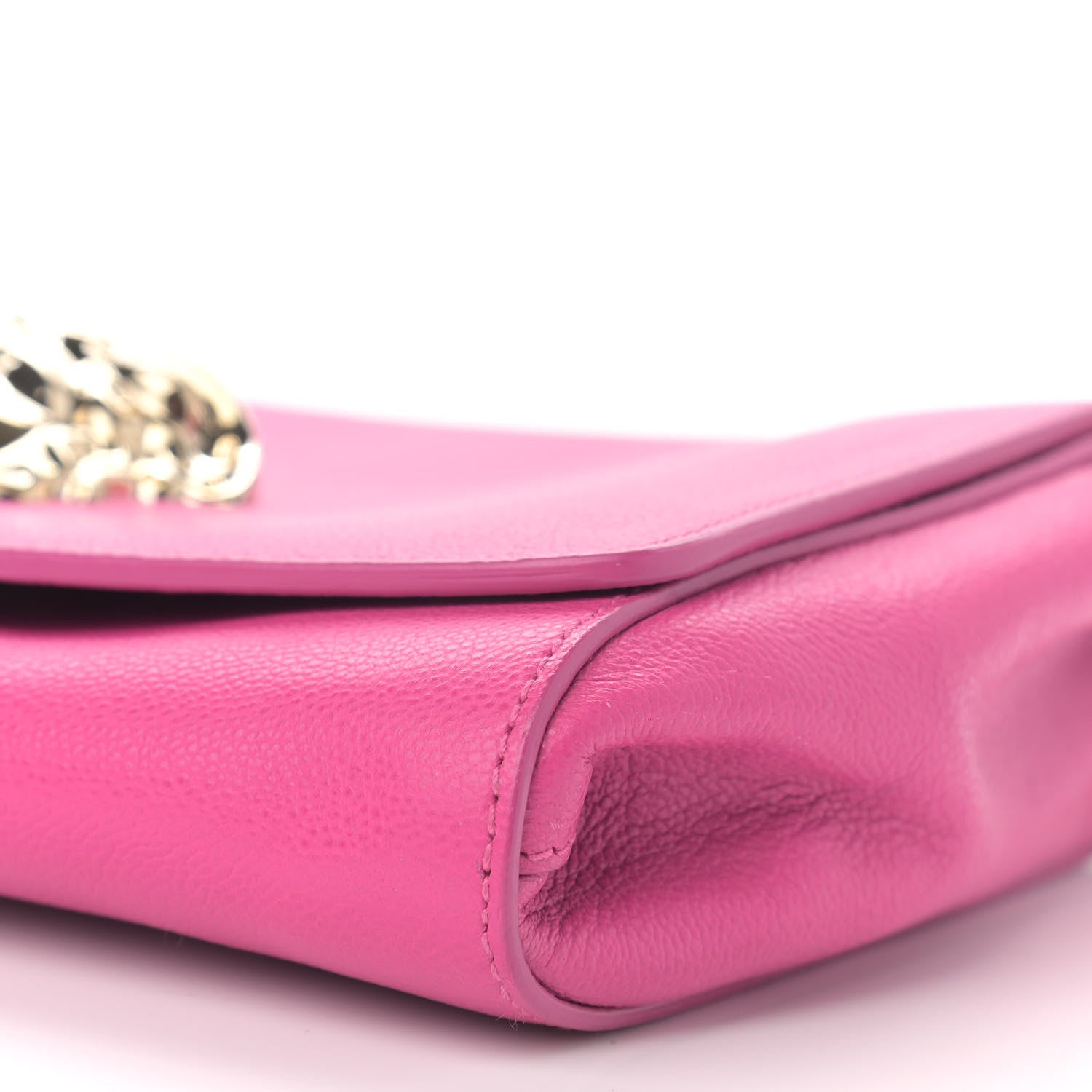 Versace Grained Calfskin Palazzo Chain Evening Bag Pink 9 of 11
